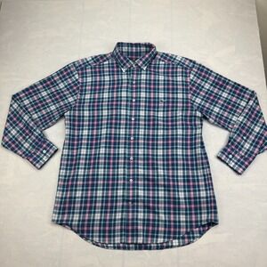 Vineyard Vines Flannel Tucker Shirt Mens XL Multi Plaid Classic Fit Performance